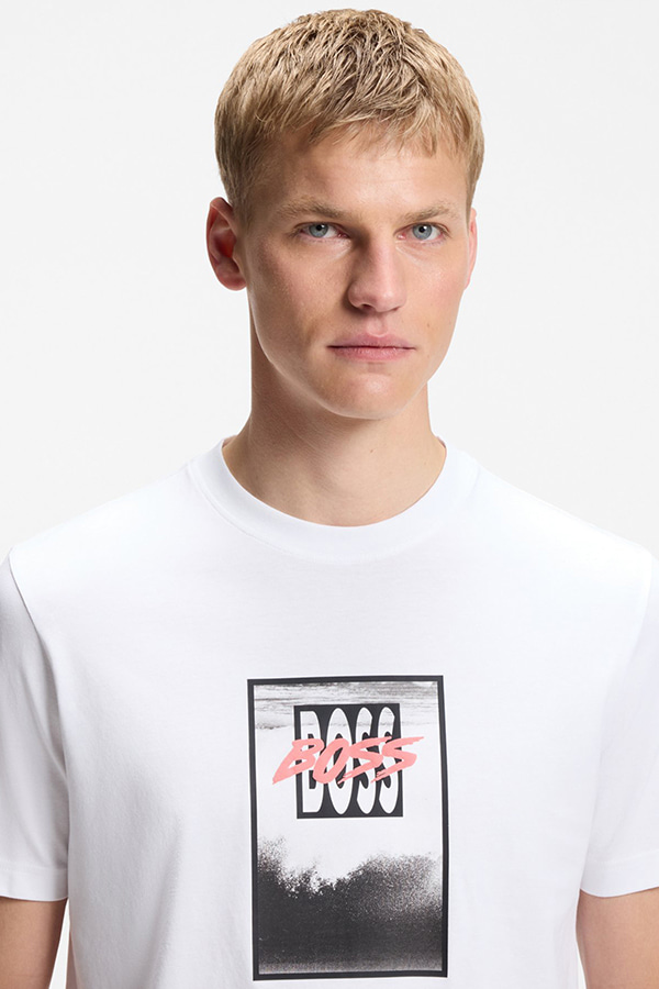 ΜΠΛΟΥΖΑ T-SHIRT BOSS - 100 ΛΕΥΚΟ